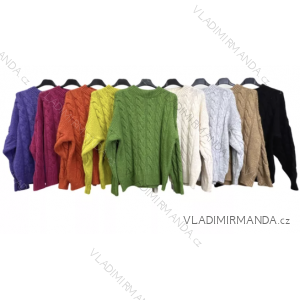 Damen-Strickpullover mit langen Ärmeln (Einheitsgröße S/M) ITALIAN FASHION IMP22003000070