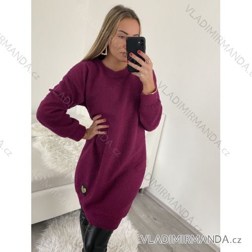 Langarm-Sweatshirtkleid für Damen (S/M ONE SIZE) ITALIAN FASHION IM4221373