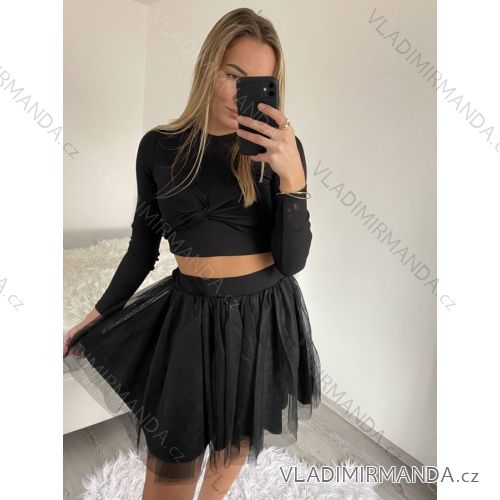 Kurzer Tüllrock für Damen (Einheitsgröße S/M) ITALIAN FASHION IMM221212