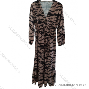 Langes Hemdkleid für Damen mit langen Ärmeln (S/M/L EINHEITSGRÖSSE) ITALIAN FASHION IMWY22306