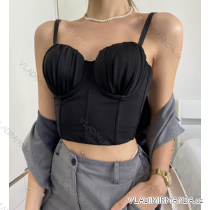 Damen-Träger-Crop-Top (Einheitsgröße S/M) ITALIAN FASHION IMPBB23M2098