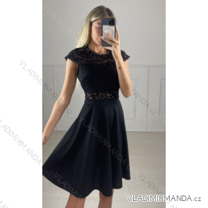 Elegantes, lässiges Kurzarmkleid für Damen (Einheitsgröße S/M) ITALIAN FASHION IMPBB23D530