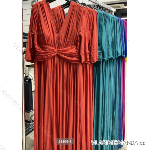 Langes, kurzärmliges Damenkleid (Einheitsgröße S/M) ITALIAN FASHION FMPRP2322309-1