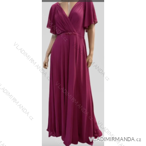 Langes Kurzarmkleid für Damen (Einheitsgröße S/M) ITALIAN FASHION FMPRP23JRE1395