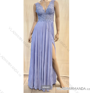 Langes, elegantes Partykleid für Damen mit Trägern (S/M EINHEITSGRÖSSE) ITALIAN FASHION FMPRP23DF6001