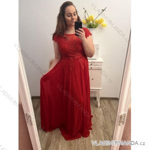 Langes formelles Damenkleid in Übergröße, elegant, ärmellos, für den Sommer (XL/2XL Einheitsgröße) ITALIAN FASHION IMPSH22CLARA