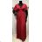 Kleid Lang Elegant Party Kurzarm Damen Übergröße (42-48) FRENCH FASHION FMPEL23TACHAQS rot 48