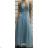 Langes, elegantes Partykleid für Damen mit Trägern (S/M EINHEITSGRÖSSE) ITALIAN FASHION FMPRP23JJ1678