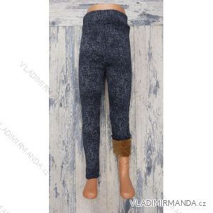 Lange Leggings mit Pailletten für Mädchen (140-164) TÜRKISCHE PRODUKTION TVB20012