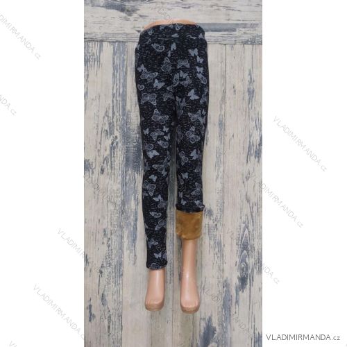 Lange Leggings mit Pailletten für Mädchen (140-164) TÜRKISCHE PRODUKTION TVB20012