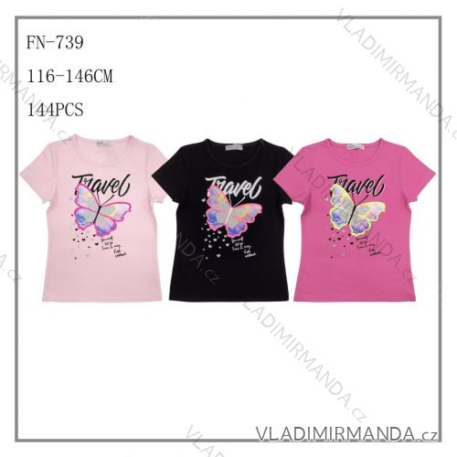 Mädchen Jugend Kurzarm T-Shirt (116-146) SEZON JS-7018