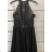 Langes, elegantes, ärmelloses Partykleid für Damen (Einheitsgröße S/M) ITALIAN FASHION FMPRP23JR-17611