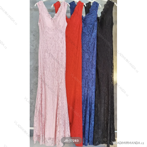 Langes, elegantes, ärmelloses Partykleid für Damen (Einheitsgröße S/M) ITALIAN FASHION FMPRP23JR-17283