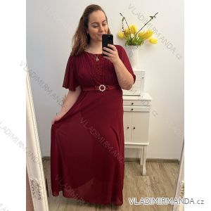 Damenkleid in Übergröße, elegant, für den Abschlussball, kurze Ärmel (XL/2XL, Einheitsgröße) ITALIAN FASHION IMM239016ZO