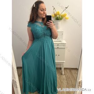 Ballkleid lang, elegant, Party, kurzärmelig, Damen, Übergröße (XL/2XL Einheitsgröße) ITALIAN FASHION IMM2368806-X