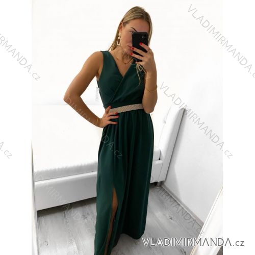 Langes, elegantes, trägerloses Ballkleid für Damen (Einheitsgröße S/M) ITALIAN FASHION IM322500