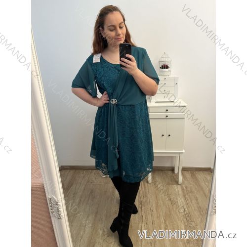 Elegantes Gesellschaftskleid für Damen in Übergröße (XL/2XL EINHEITSGRÖSSE) ITALIAN FASHION IMH23VOLTERA