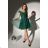 Ärmelloses, elegantes Carmen-Partykleid für Damen (34-40) POLISH FASHION PMLBC23277-13 grün 40