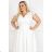 Damen Plus Size (42-46) langes elegantes ärmelloses Partykleid POLISH FASHION PMLBC23265-10 weiß 44