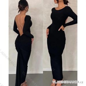 Langes Langarmkleid für Damen (S/M EINHEITSGRÖSSE) ITALIAN FASHION IMPBB22A11435