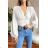 Langärmliges Crop-Top/Bluse für Damen (Einheitsgröße S/M) ITALIAN FASHION IMPBB23C26858