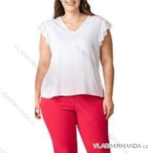 Damen-Tunika mit kurzen Ärmeln in Übergröße (3XL/4XL Einheitsgröße) ITALIAN FASHION IMWT23208