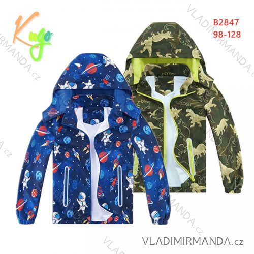 Leichte Kinderjacke für Jungen mit Kapuze (98-128) KUGO B2847