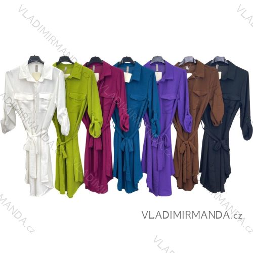 Langarm-Hemdkleid für Damen (S/M EINHEITSGRÖSSE) ITALIAN FASHION IMPLM23230530095