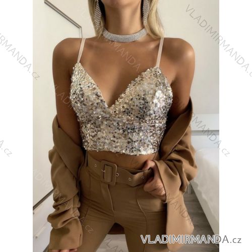 Trägertop/Croptop für Damen (S/M EINHEITSGRÖSSE) ITALIAN FASHION IMPLP2330750068