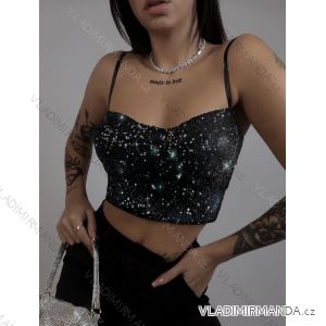 Damen-Crop-Top mit Trägern (S/M ONE SIZE) ITALIAN FASHION IMPLP2332611065