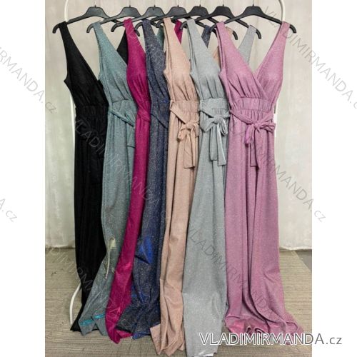 Elegantes, glitzerndes Pailletten-Trägerkleid für Damen (Einheitsgröße S/M) ITALIAN FASHION IMPLP2320510165