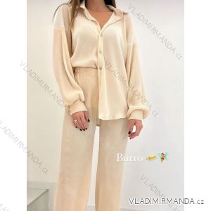 Set aus übergroßem Hemd und Hose für Damen (Einheitsgröße S/M) ITALIAN FASHION imwy23062