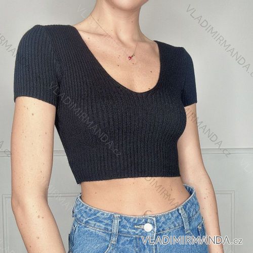 Kurzärmliges Crop-Top für Damen (Einheitsgröße S/M) ITALIAN FASHION IMPBB2322020