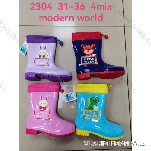 Gummistiefel Kinder Jugend Mädchen und Jungen (31-36) MODERN WORLD OBMW232304