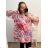 Übergroße Tunika 3/4 Langarm Damen Übergröße (3XL/4XL ONE SIZE) ITALIAN FASHION IMC23140