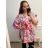 Übergroße Tunika 3/4 Langarm Damen Übergröße (3XL/4XL ONE SIZE) ITALIAN FASHION IMC23140