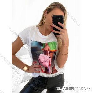 T-Shirt Kurzarm Frauen (UNI S-M) ITALIENISCHE MODE IMM20330