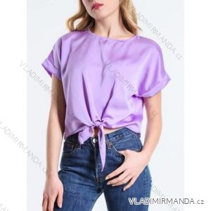 Sommer-Kurzarm-T-Shirt für Damen zum Binden (S/M EINHEITSGRÖSSE) ITALIAN FASHION IMM23M8935