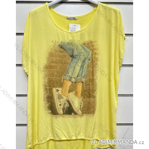 Kurzarm-T-Shirt für Damen (S/M EINHEITSGRÖSSE) ITALIAN FASHION IMPSH2315022SP