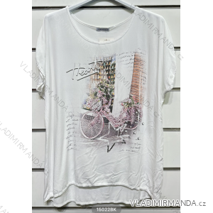 Kurzarm-T-Shirt für Damen (S/M EINHEITSGRÖSSE) ITALIAN FASHION IMPSH2315022BK