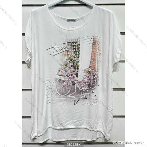 Kurzarm-T-Shirt für Damen (S/M EINHEITSGRÖSSE) ITALIAN FASHION IMPSH2315022BK