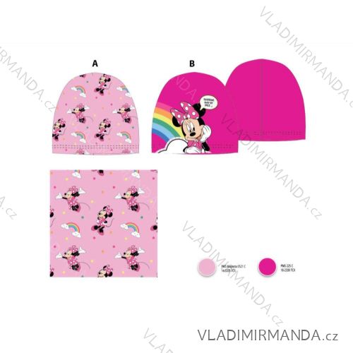 Minnie-Set aus Mütze und Halsband für Mädchen (52–54 cm) SETINO MIN23-1147/1148