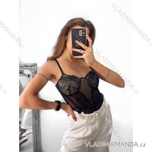 Šaty letní na ramínka dámské (S/M ONE SIZE) ITALSKÁ MÓDA IMPBB22B21841 S/M schwarz