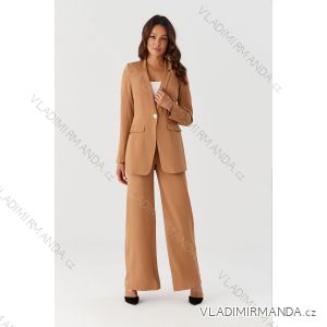 Damen-Set in Übergröße (34–54), elegante lange Hose und langärmeliger Blazer, POLISH FASHION PMLMR23GARNITUR-2