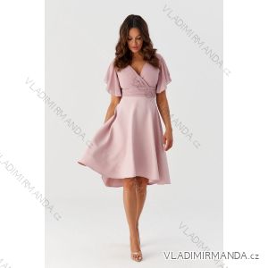 Damen-Partykleid mit kurzen Ärmeln (36–50) POLISH FASHION PMLMR23LUNA-3