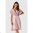 Damen-Partykleid mit kurzen Ärmeln (36-50) POLISH FASHION PMLMR23LUNA-3 rosa 36