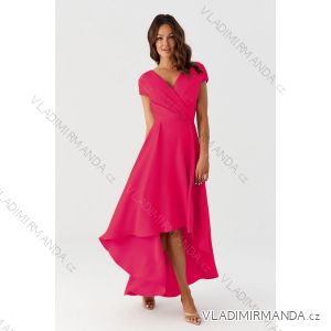 Langes Party-Kurzarmkleid für Damen (36-56) POLISH FASHION PMLMR23SELENA-1