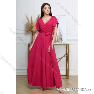 Langes formelles Kurzarmkleid für Damen (36-54) POLISH FASHION PMLMR23ALICE