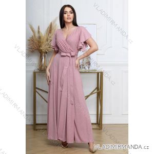 Langes formelles Kurzarmkleid für Damen (36-54) POLISH FASHION PMLMR23ALICE-2