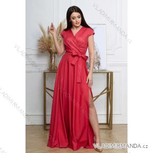 Langes Party-Kurzarmkleid für Damen (36-56) POLISH FASHION PMLMR23ALEXIS-1